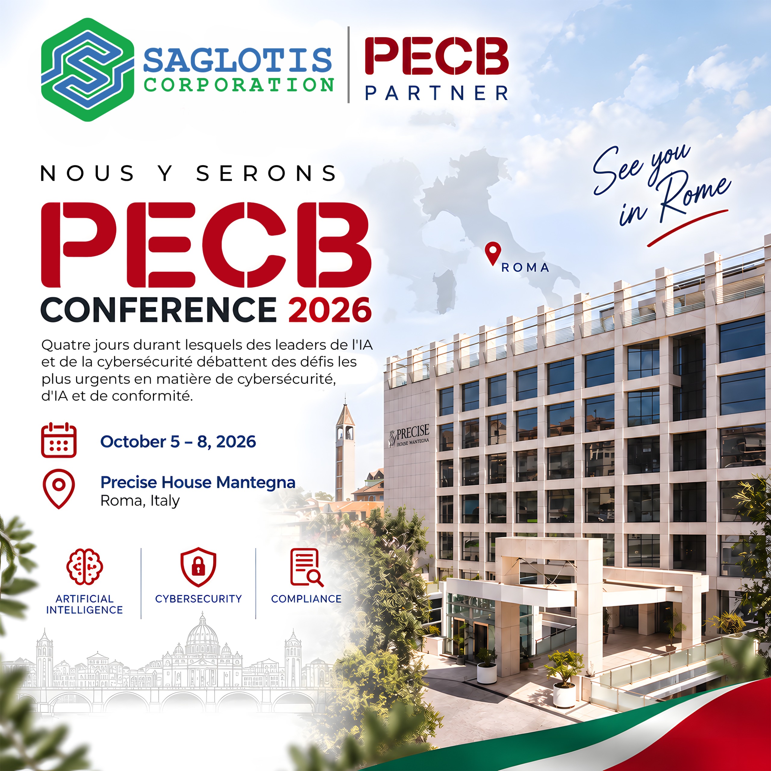 Saglotis Corporation à la conférence PECB 2026 – Rome, Italie